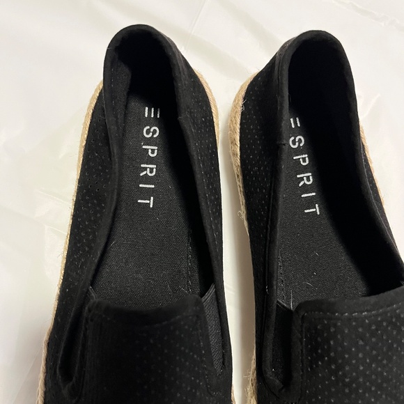 Esprit Black faux suede slip on. Size 7.5 - Picture 2 of 8